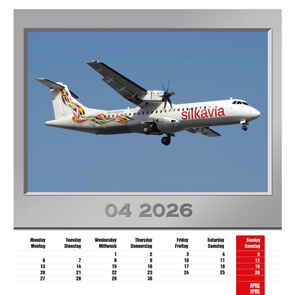 Calendar Airplanes 2026