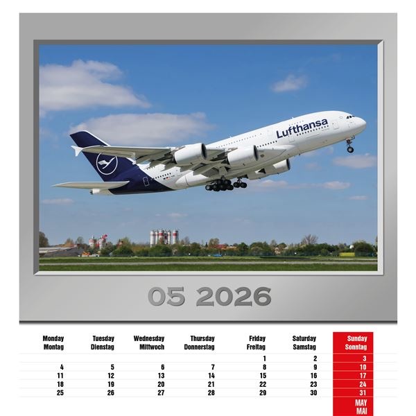 Calendar Airplanes 2026