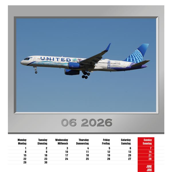 Calendar Airplanes 2026
