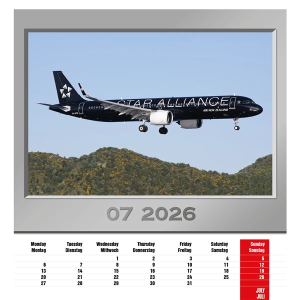 Calendar Airplanes 2026