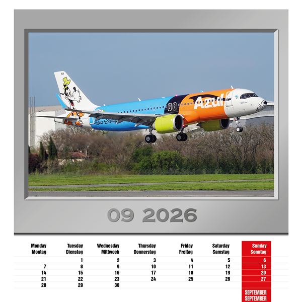 Calendar Airplanes 2026