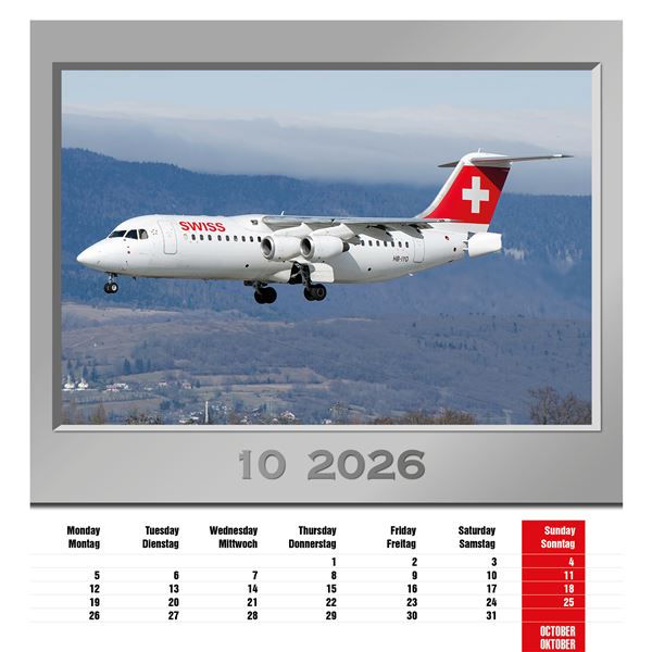 Calendar Airplanes 2026