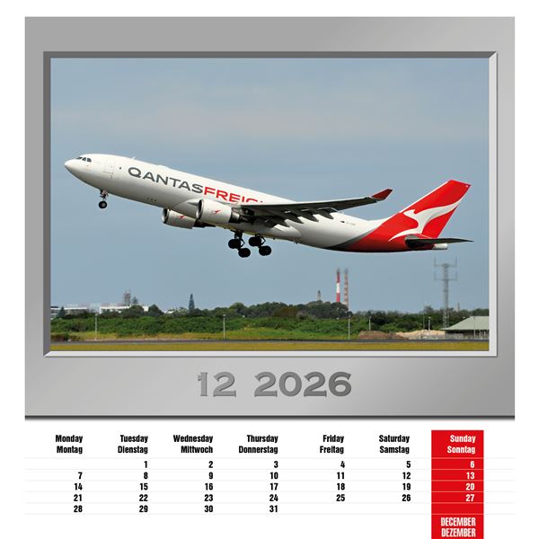 Calendar Airplanes 2026