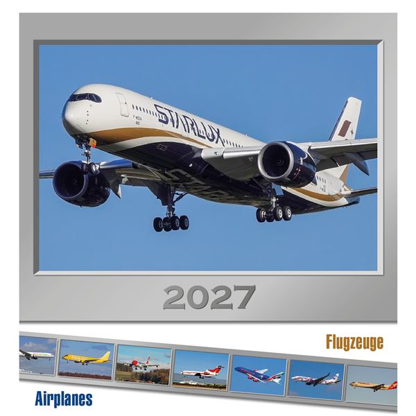Kalendář Airplanes 2027