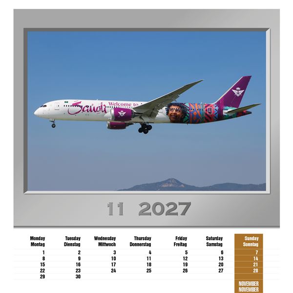 Kalendář Airplanes 2027