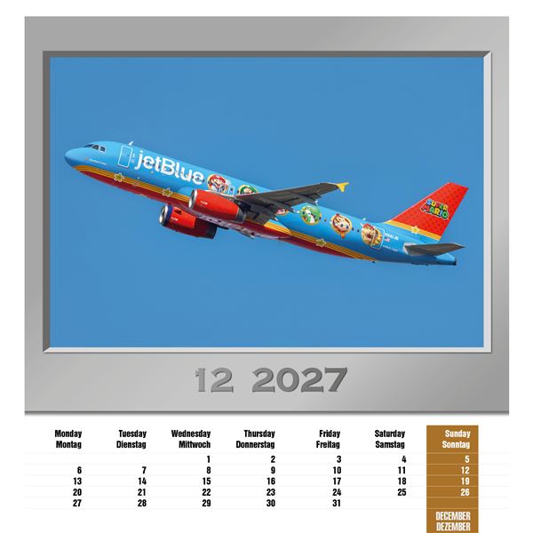 Kalendář Airplanes 2027