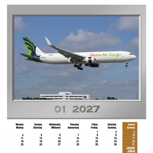 Kalendář Airplanes 2027