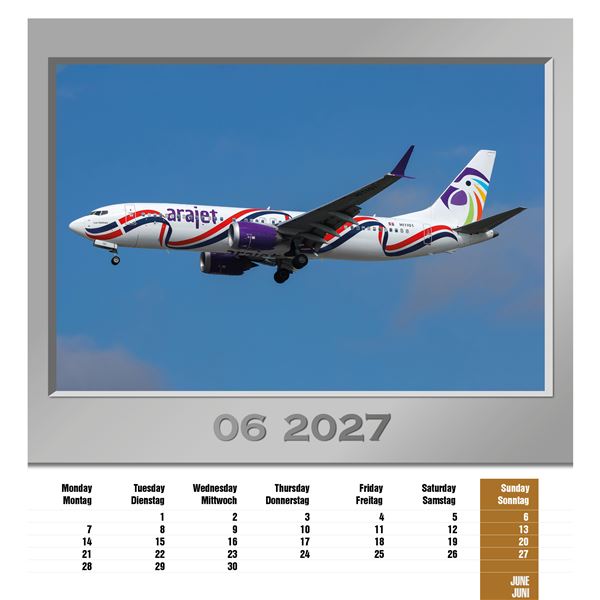 Kalendář Airplanes 2027