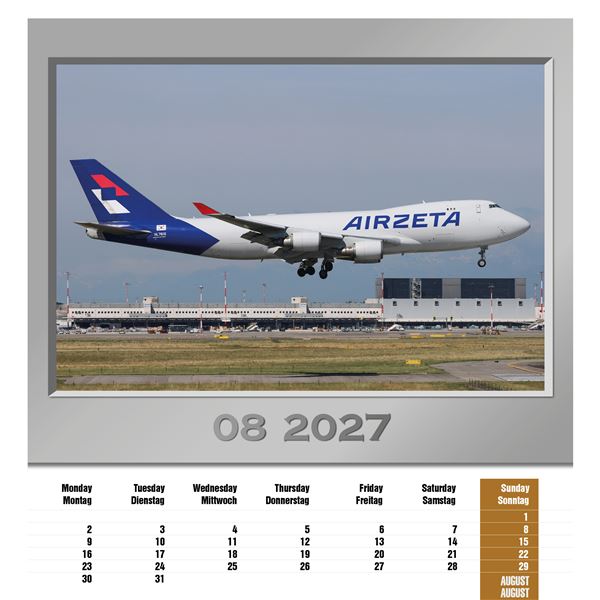 Kalendář Airplanes 2027