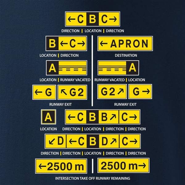 ANTONIO T-shirt Airport markings, XXL