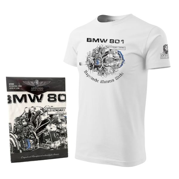 ANTONIO T-Shirt aircraft engine BMW 801, XXL