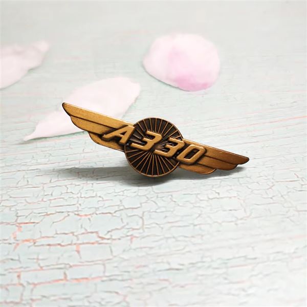 A330 Wings Brooch Pins