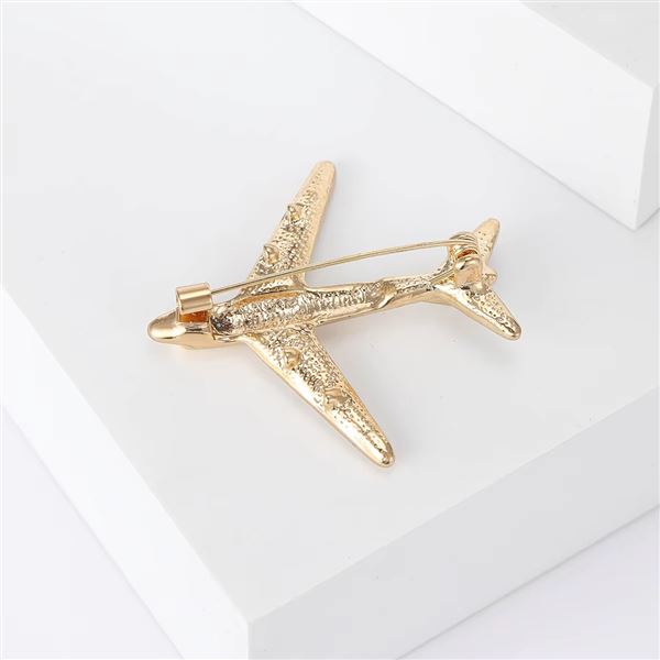 Airplane 01 Brooch Pins, white