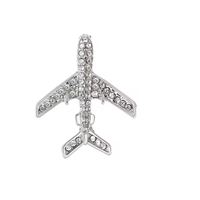 Airplane 04 Brooch Pins, silver