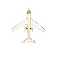 Airplane 05 Brooch Pins, gold