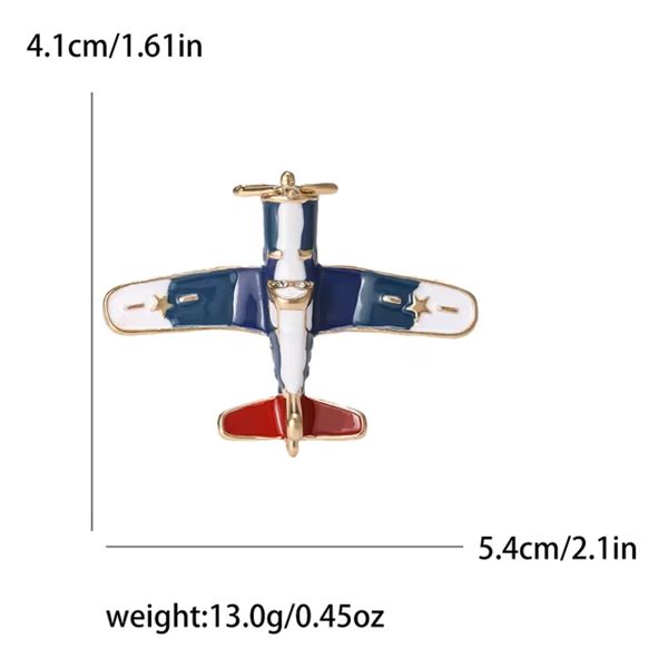 Brož Letadlo 08, zlatá