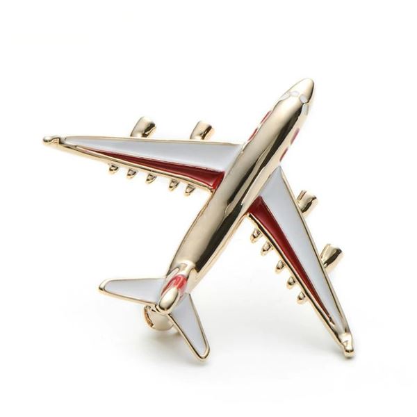 Airplane Brooch Pins, red