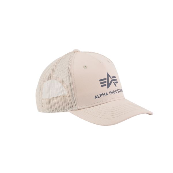 Alpha Industries Basic Trucker Cap jet stream white