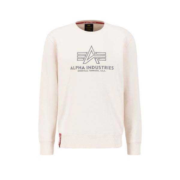 Alpha Industries Basic Sweater jet stream white, S