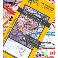 Belgie a Lucembursko VFR mapa 2022 1:500 000