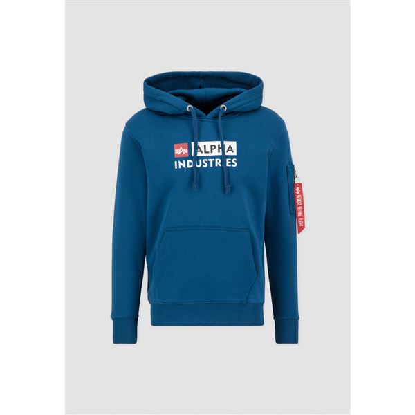 Alpha Industries Mikina Block-Logo námořní, M