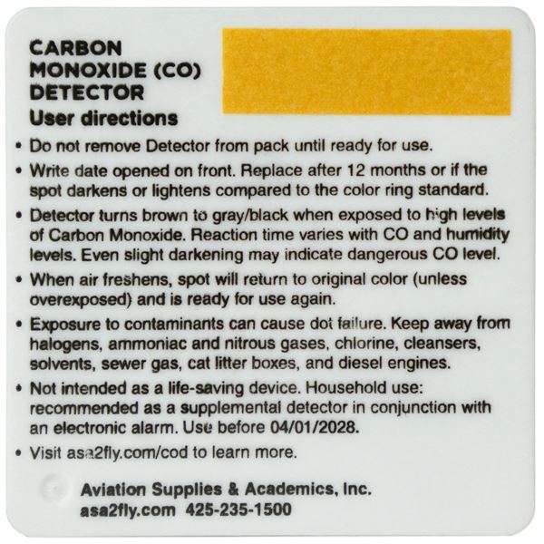 ASA Carbon Monoxide Detector