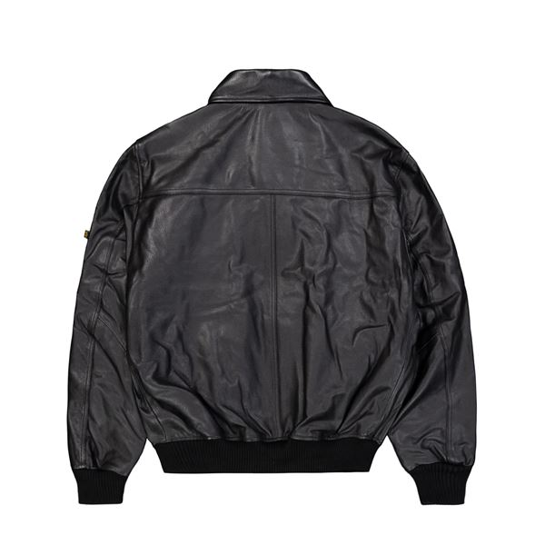 Alpha Industries Leather Jacket CWU Heritage black, L