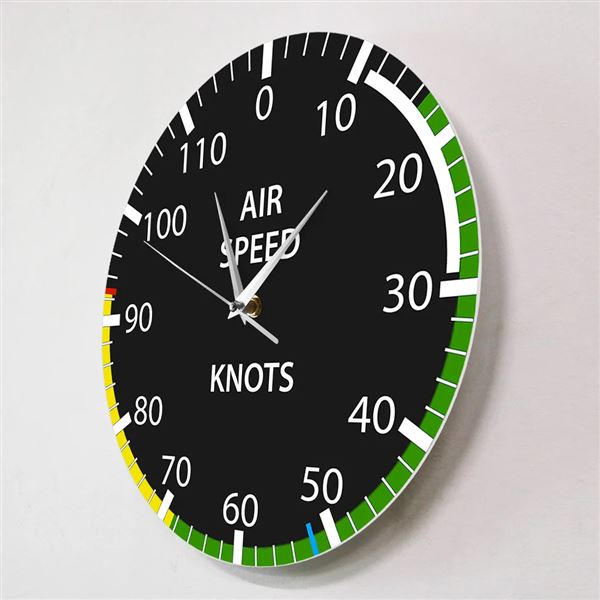 AIRSPEED KNOTS Wall Clock