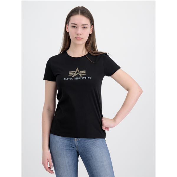 Alpha Industries Women T-shirt Crystal black, M