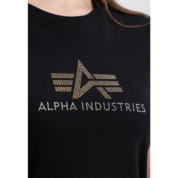 Alpha Industries Tričko dámské Crystal černé, L