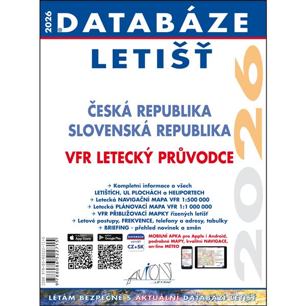 Databáze letišť 2026 CZ+SK