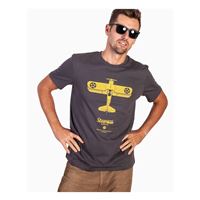 EEROPLANE T-shirt Stearman asphalt, XXL