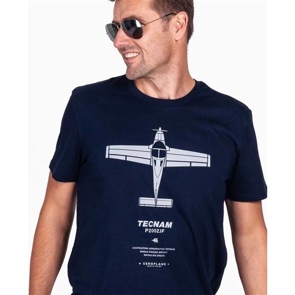 EEROPLANE Tričko Tecnam 2002JF navy, M