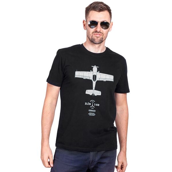 EEROPLANE T-shirt ZLIN Z-50 black, M