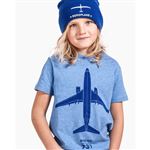 EEROPLANE Kid's T-Shirt Boeing 737 blue, 3-4y