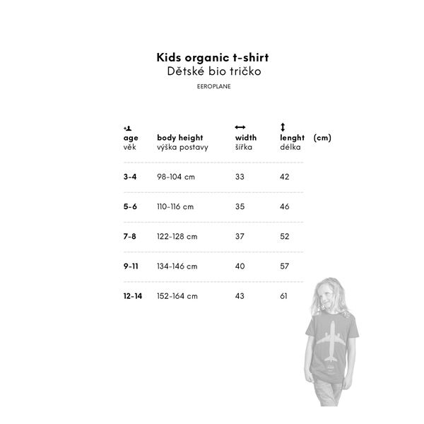 EEROPLANE Dětské tričko Boeing 737 oranžové, 12-14y