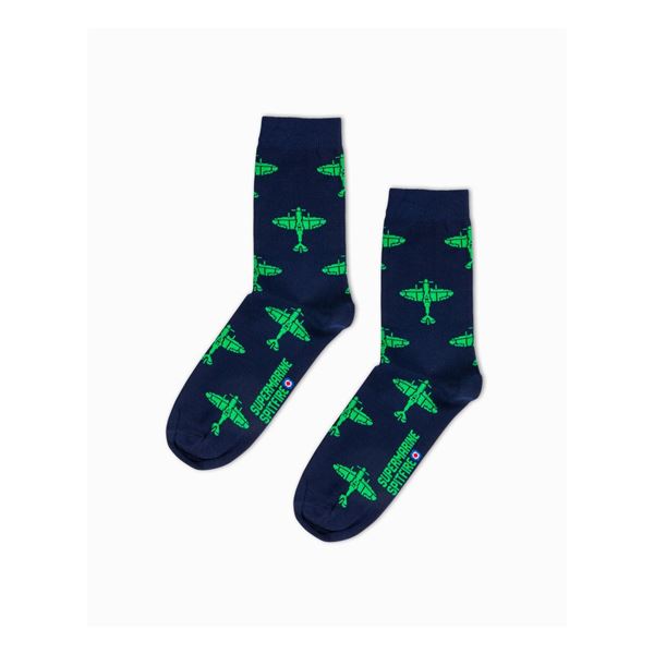 EEROPLANE Ponožky Spitfire navy/green, 39/42