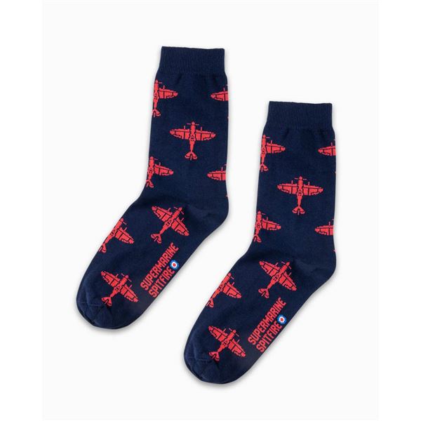 EEROPLANE Ponožky Spitfire navy/red, 43/46