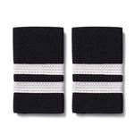 Výložky, Epolety 2 pruhy stříbrná, pár