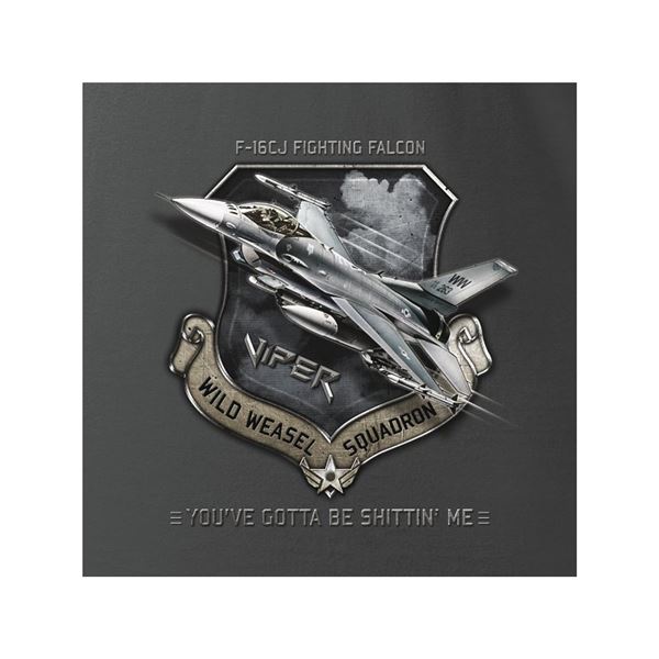 ANTONIO T-Shirt fighter F-16CJ FIGHTING FALCON, grey, M