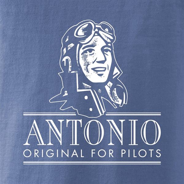 ANTONIO T-shirt with fighter aircraft F-22 RAPTOR, blue, M