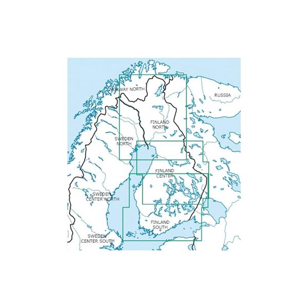 Finsko Sever VFR mapa 2024