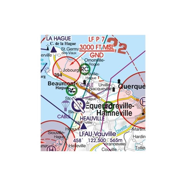 Francie Severovýchod VFR mapa 2024