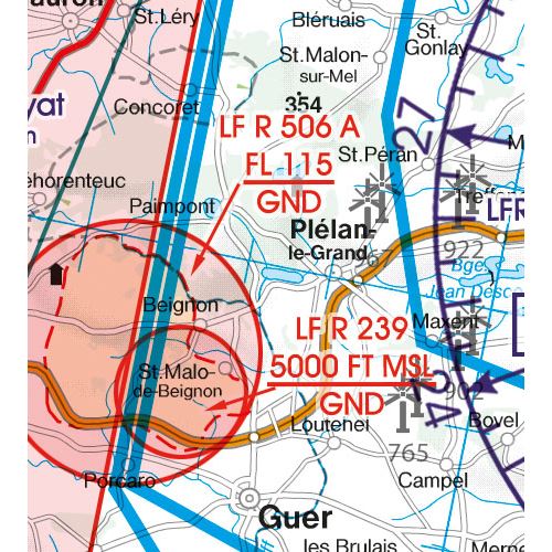 France North West VFR Chart 2024