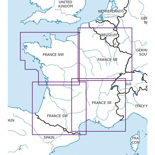 Francie Severozápad VFR mapa 2024