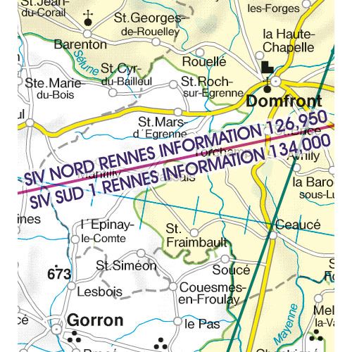Francie Jihozápad VFR mapa 2024