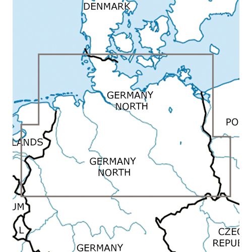 Německo Sever VFR mapa 2024