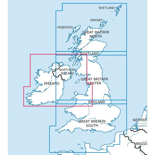 Velká Británie Střed VFR mapa 2024