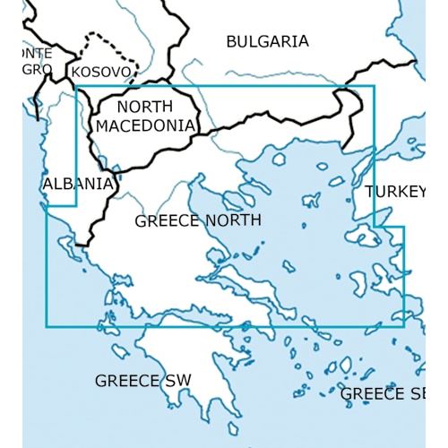 Řecko Sever VFR mapa 2024