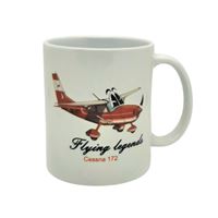 Mug with Cessna 172 caricature